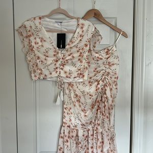 Fashion Nova 2 piece Floral Dress